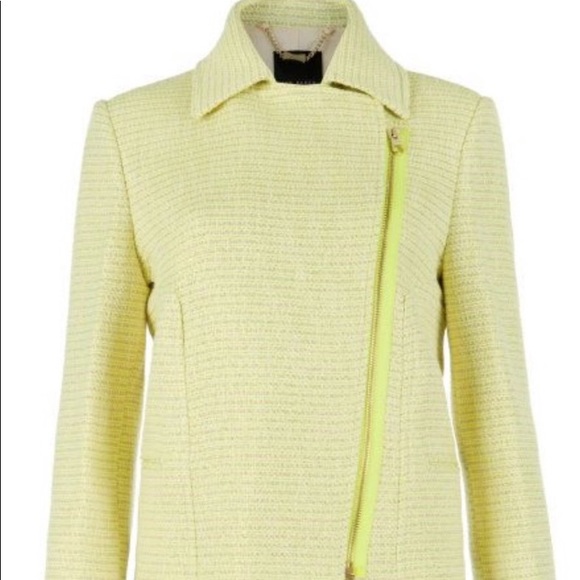 Lime- Green cropped Jacket - Picture 2 of 7